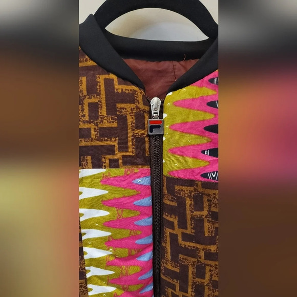 C - Fila Mav bomber quilted patch jacket - Picture 5 of 5